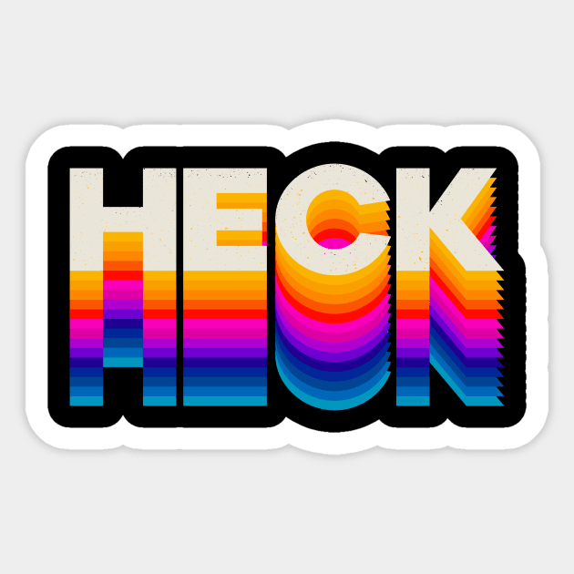 4 Letter Words - Heck Sticker by DanielLiamGill